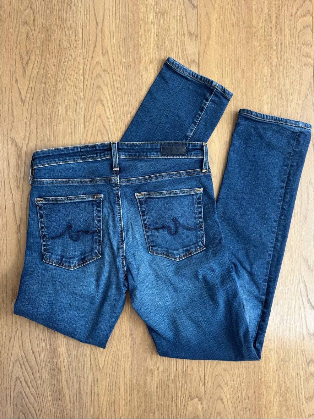 Ag Indigo Blue Slim Jeans